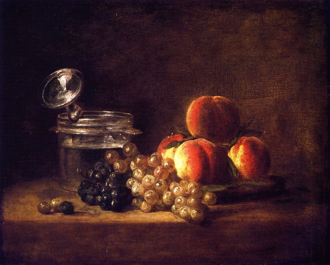 Jean Siméon Chardin - 108, Natura morta con una bianca e nera, Musée des Beaux, Arts de Rennes